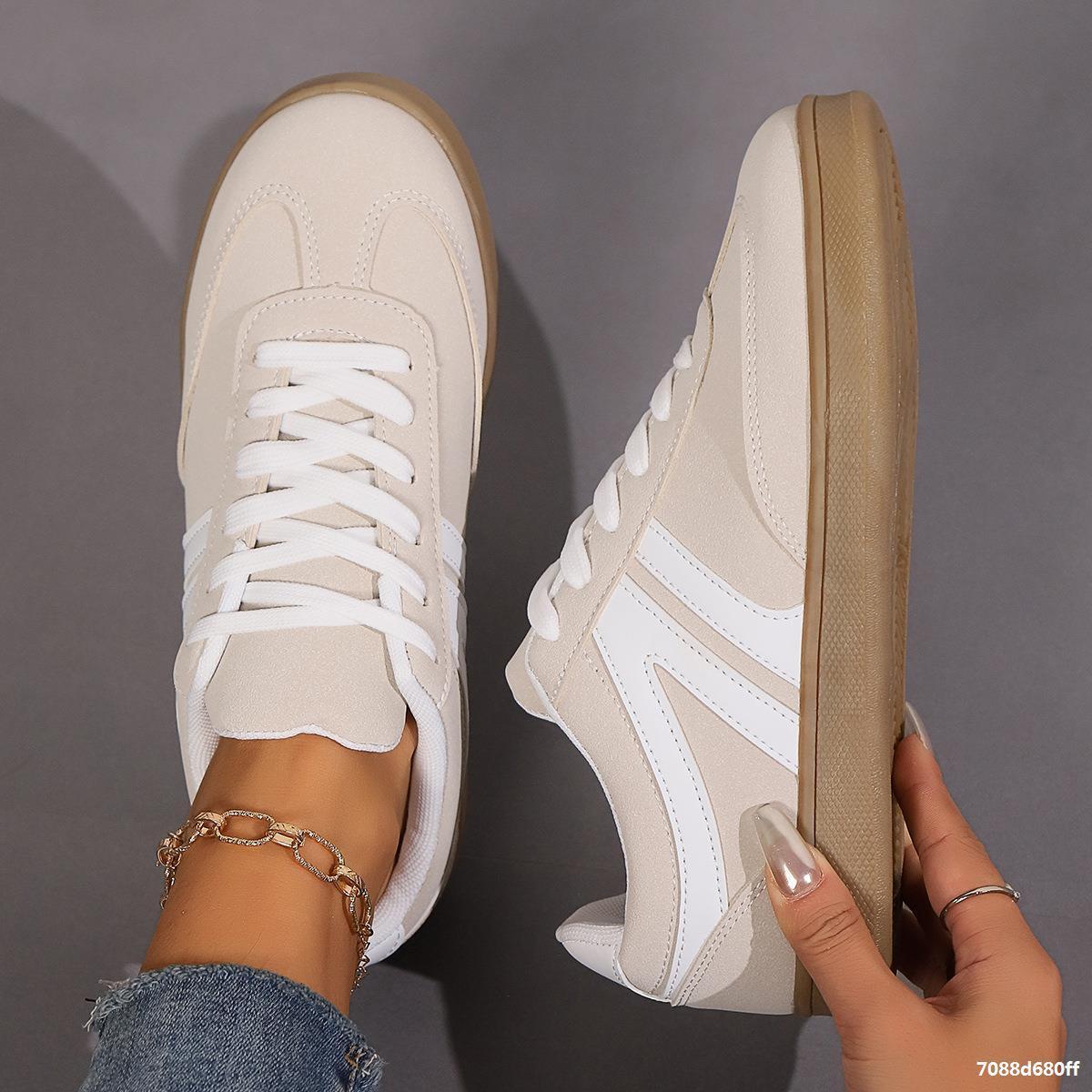 Schnürschuhe mit runder Spitze, modische Sportschuhe, Slipper, Freizeitschuhe für Damen