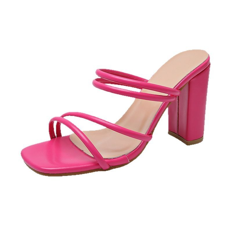 2025 Neue super schlank machende weiße Sandalen für Damen Sommer