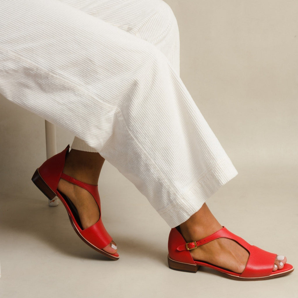 Sommer-Sandalen für Damen in Übergröße mit quadratischer Schnalle