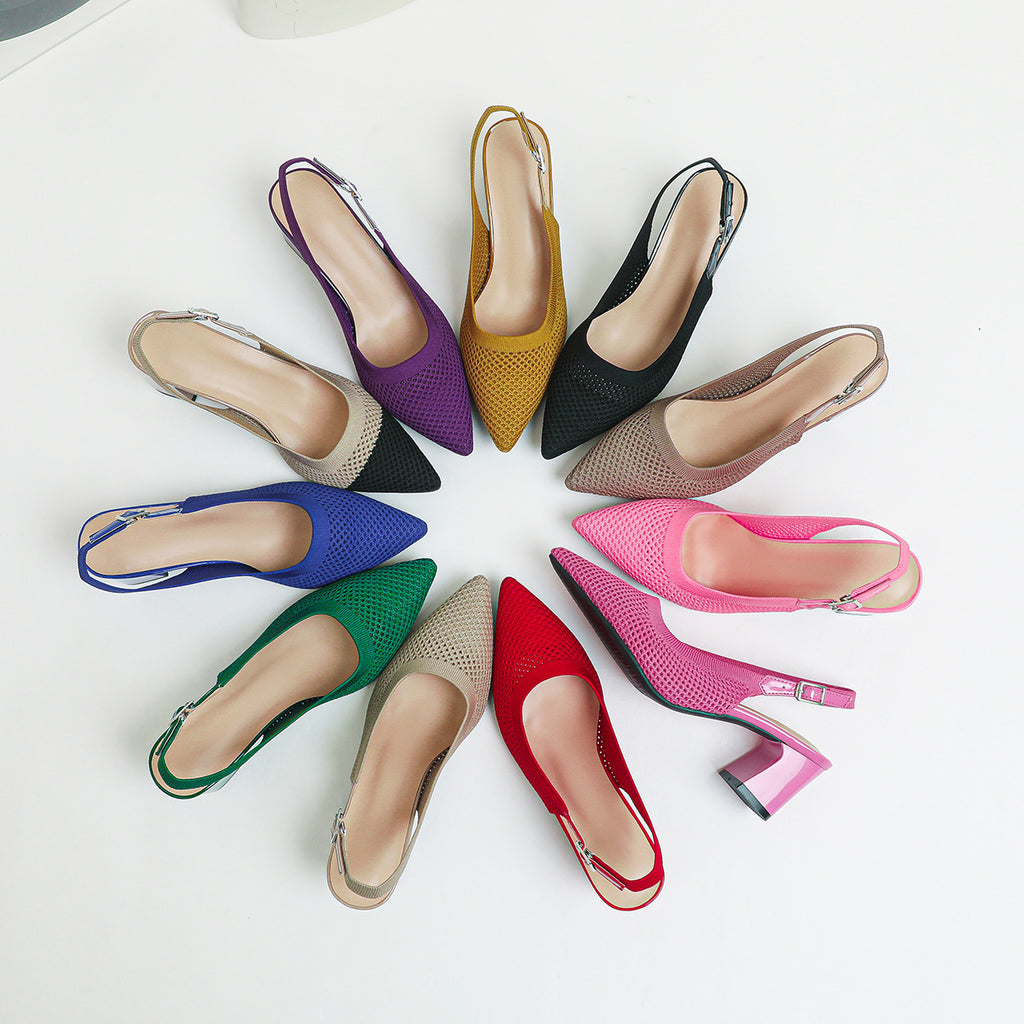 Sommermode: Neue gewebte Sandalen für Damen