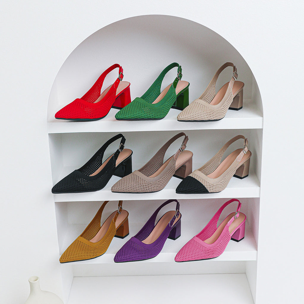 Sommermode: Neue gewebte Sandalen für Damen