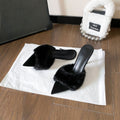 Shoes with a tapered toe, high-heeled, non-slip and soft;